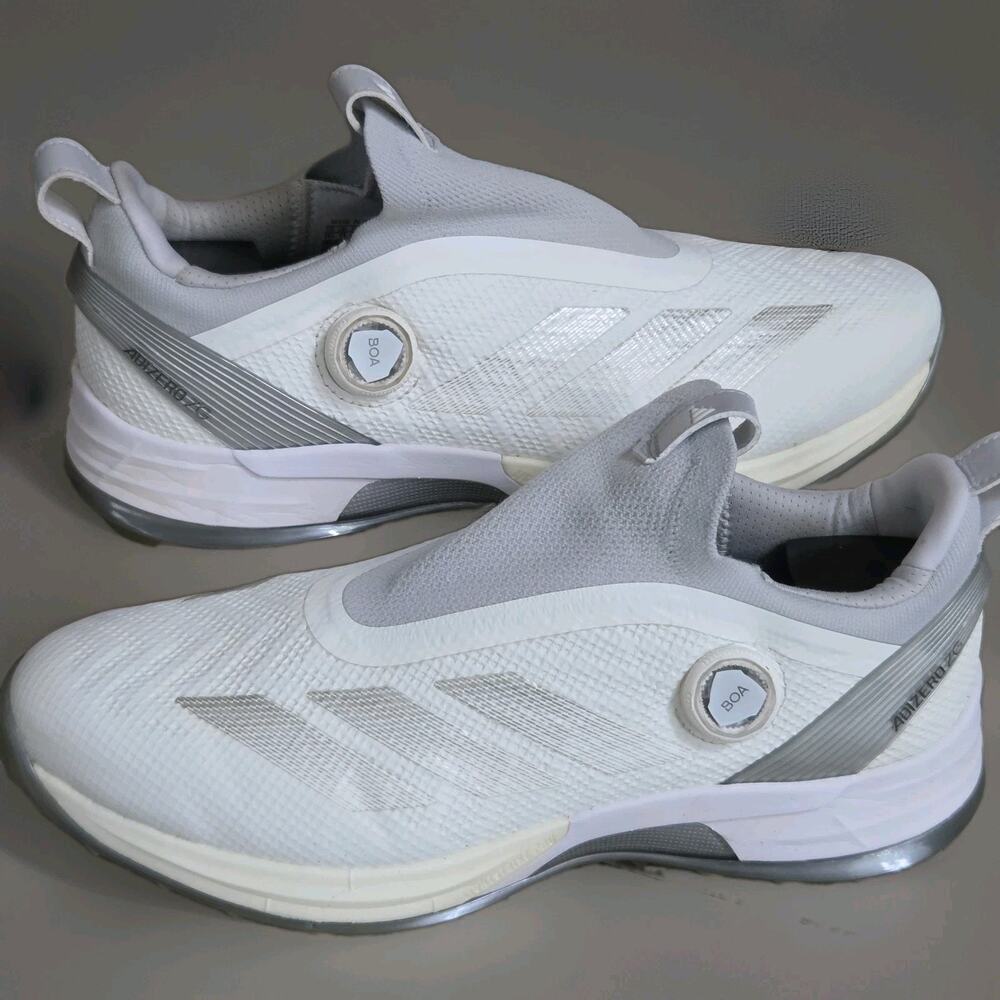 Adidas Adizero ZG BOA Men's US 11.5 Shoes Cloud White Silver Grey Spikeless